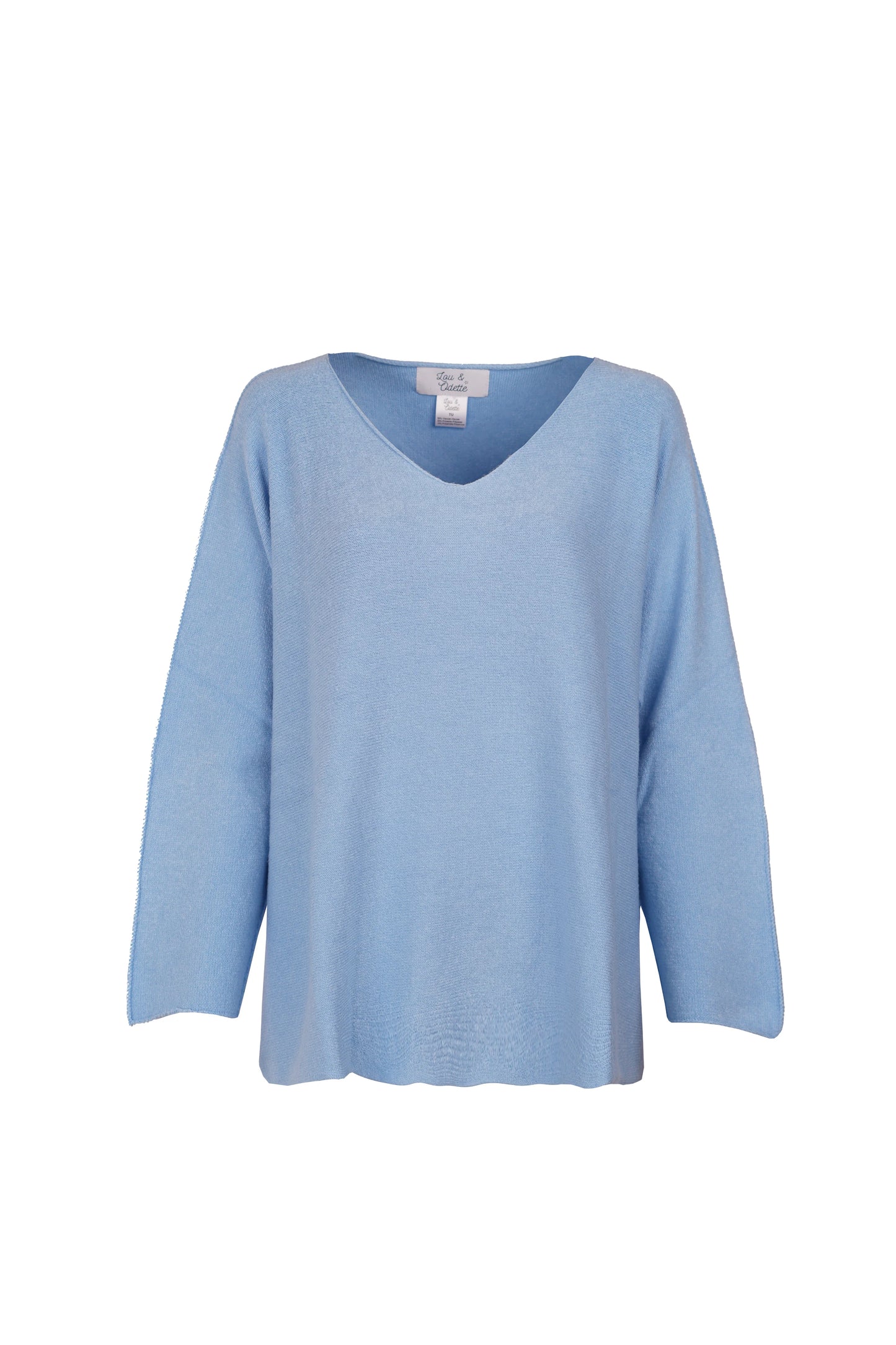 Lou & Odette | Laura Pullover V-Neck - Jeans Blue