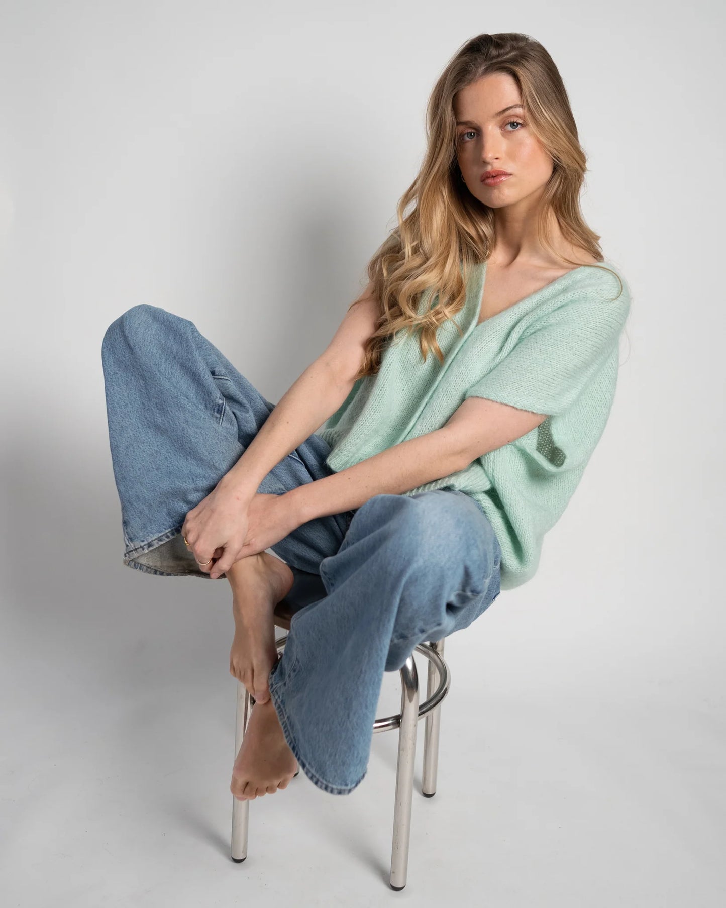 Lou & Odette | Elli Sleeveless V-Neck - Mint
