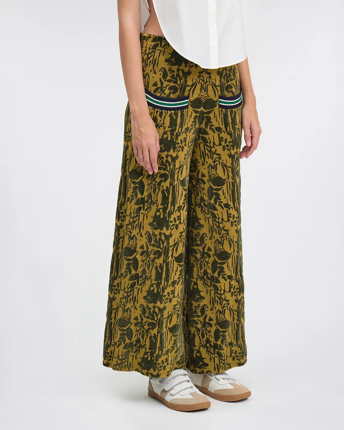 Mes Demoiselles | Bandi Bangalore Pants - Green/Gold