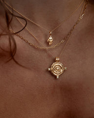 By Charlotte | Shield Necklace - Gold