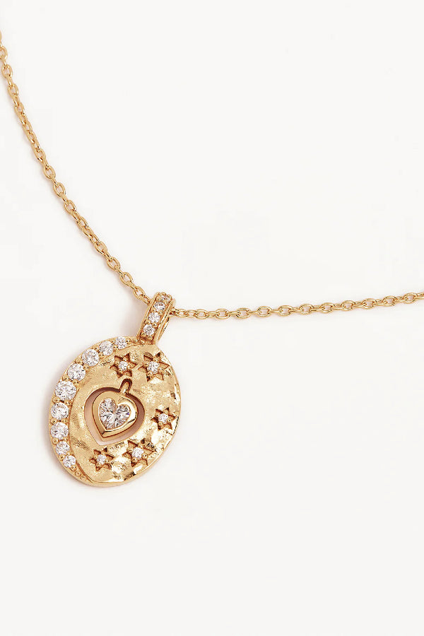 By Charlotte | Love You To The Moon And Back Necklace - Gold