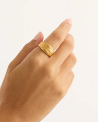 By Charlotte | Woven Light Ring - Gold