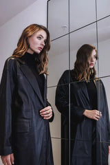 DEA | Dianne Leather Trench - Black