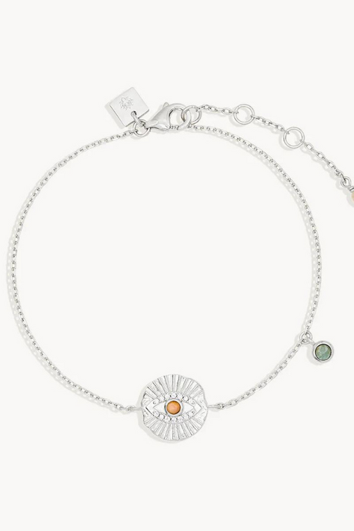 By Charlotte | I Am Protected Amazonite Bracelet - Silver