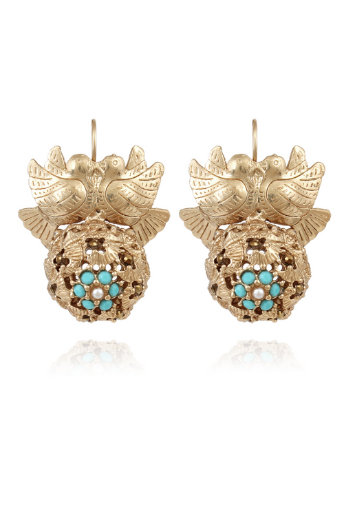 Gas Bijoux | Oaxaca Ball Earrings - Blue