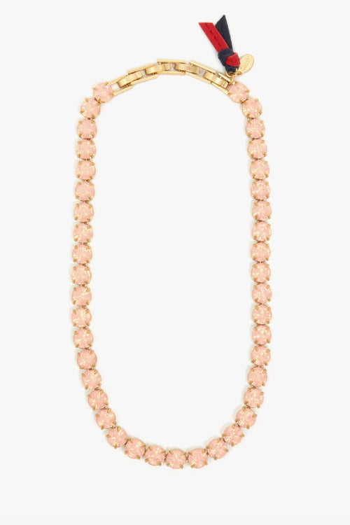 Clare V | Stone Tennis Necklace - 16" Rose Water Opal