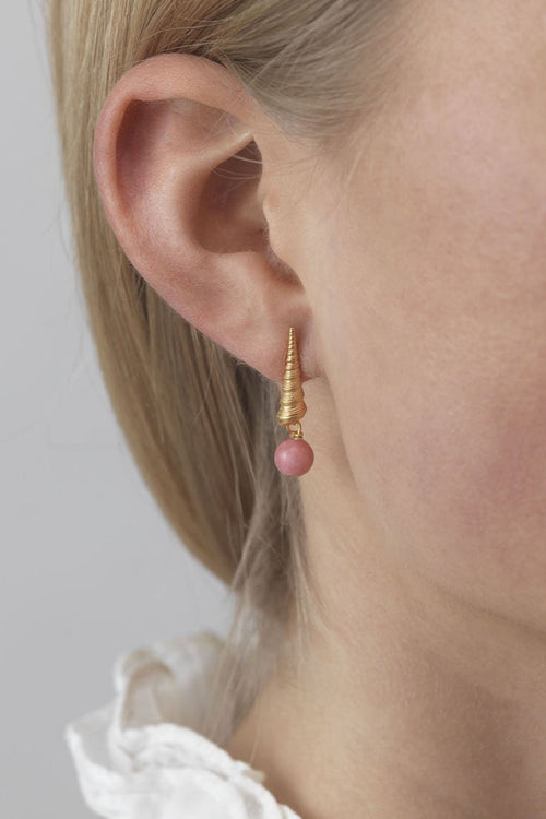 Anni Lu | Turret Shell Earring (Pair) - Seashell Pink