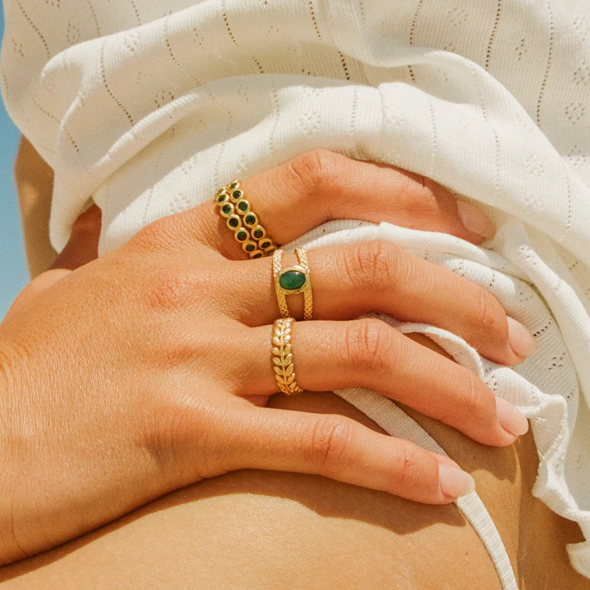 Agapée | Amelia Ring - Green