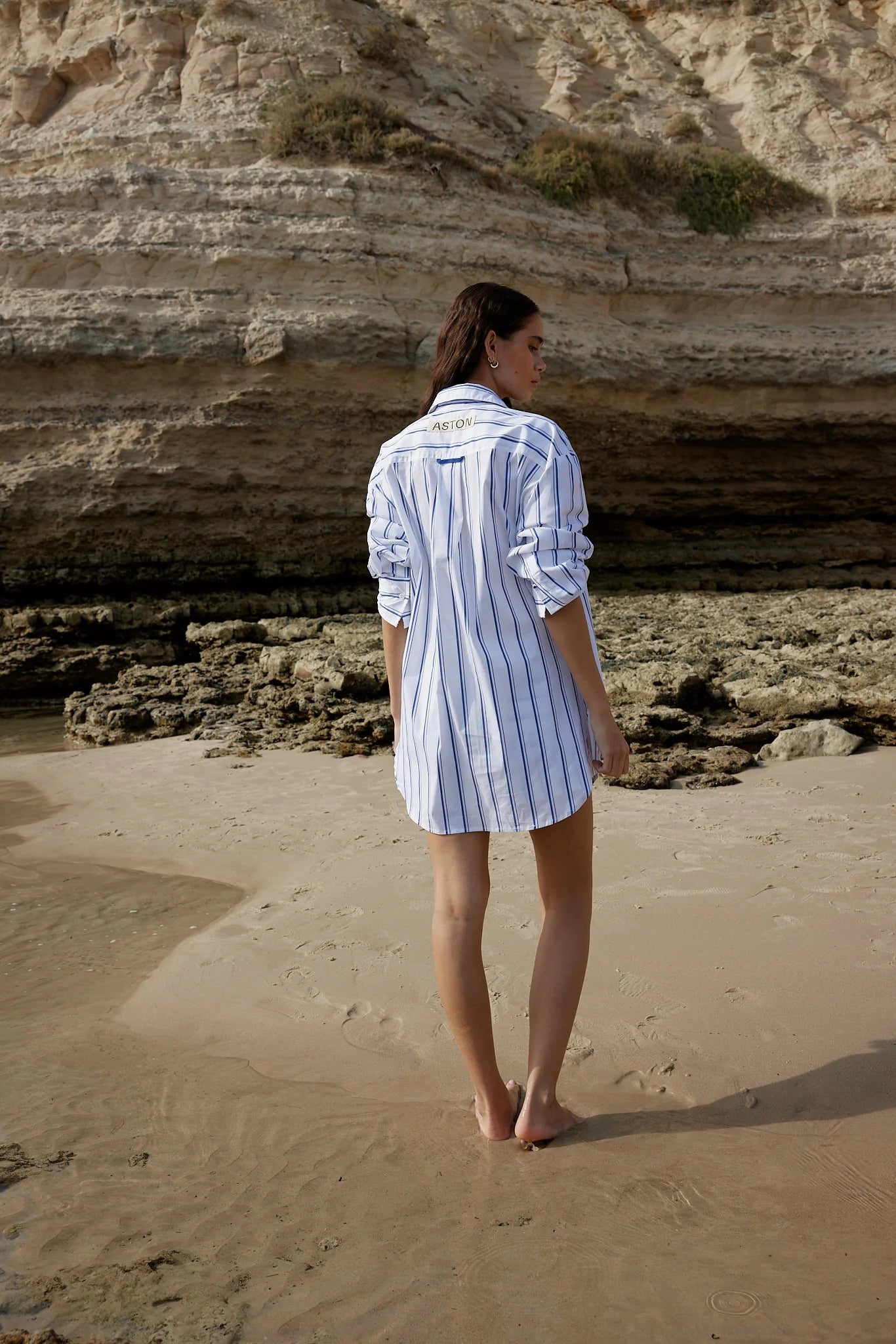 Aston Studio | Buddy Shirt - Celeste Stripe