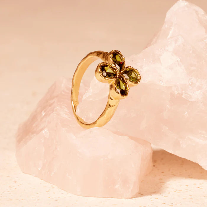 Agapée | Fausta Ring - Green