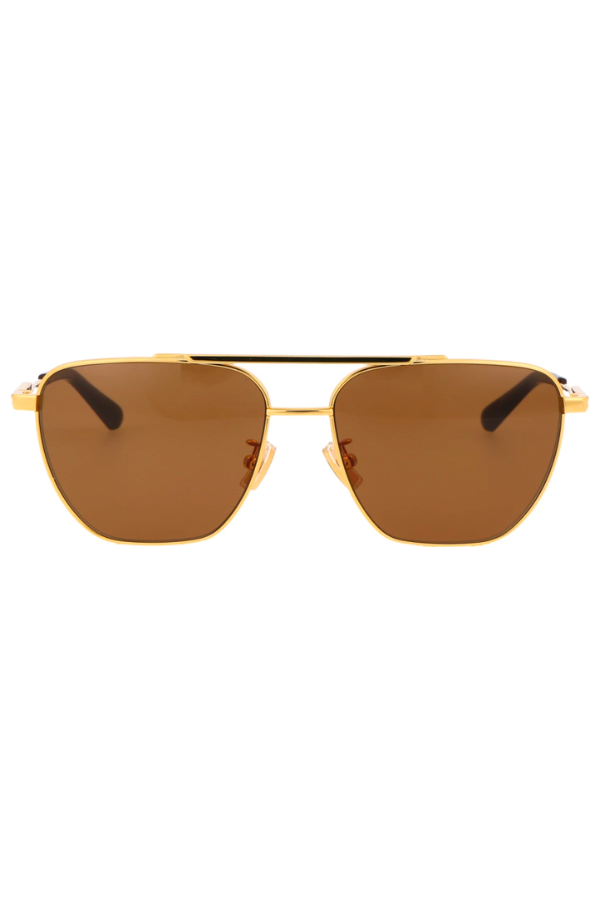 Bottega Veneta | BV1236S002 Aviator Frames - Gold/Brown