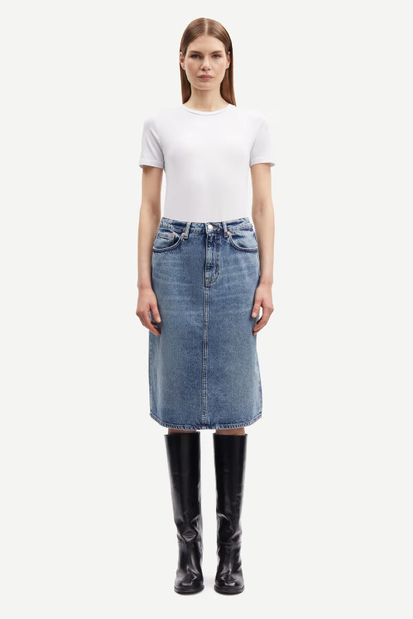 Samsøe Samsøe | Saelsie Denim Skirt - Indigo