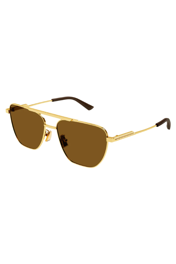 Bottega Veneta | BV1236S002 Aviator Frames - Gold/Brown