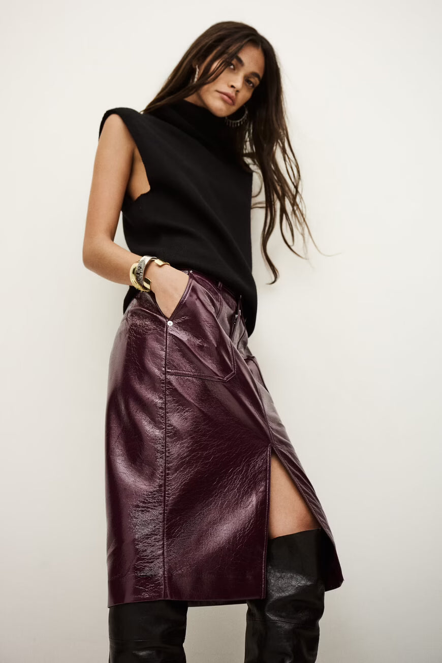 Ba&sh | Marylou Pencil Skirt - Bordeaux