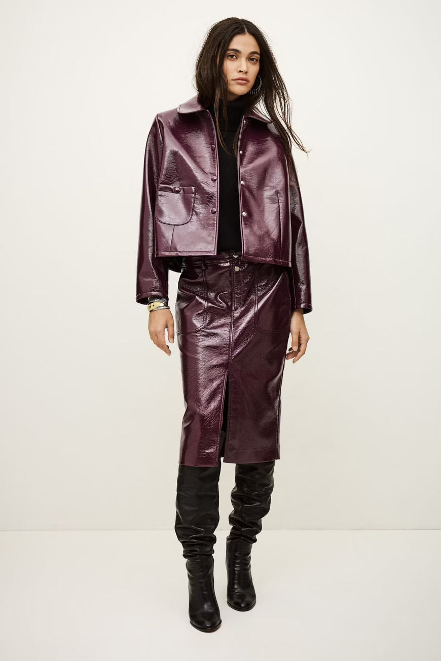 Ba&sh | Marylou Pencil Skirt - Bordeaux