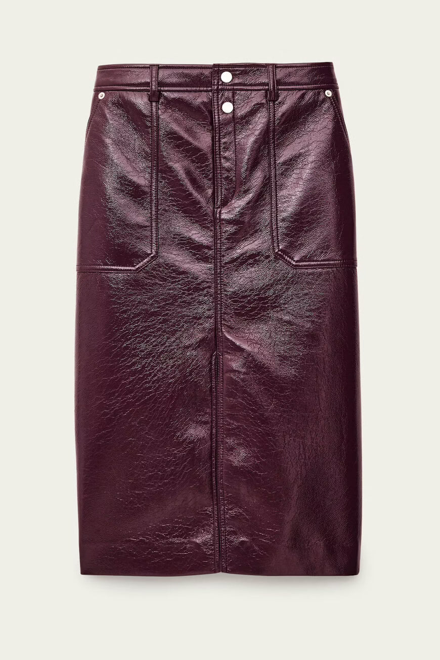 Ba&sh | Marylou Pencil Skirt - Bordeaux