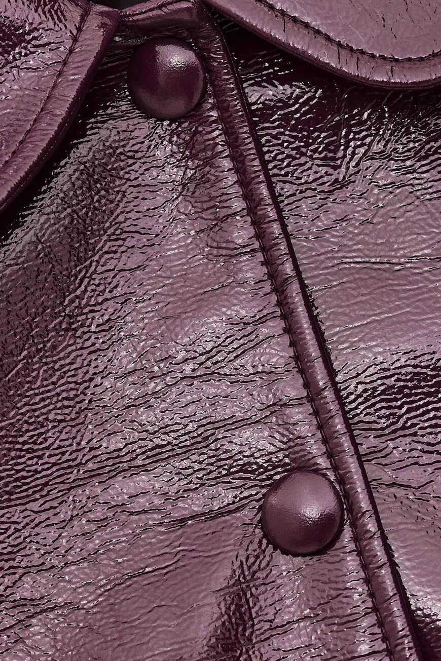 Ba&sh | Meelos Patent Jacket - Bordeaux