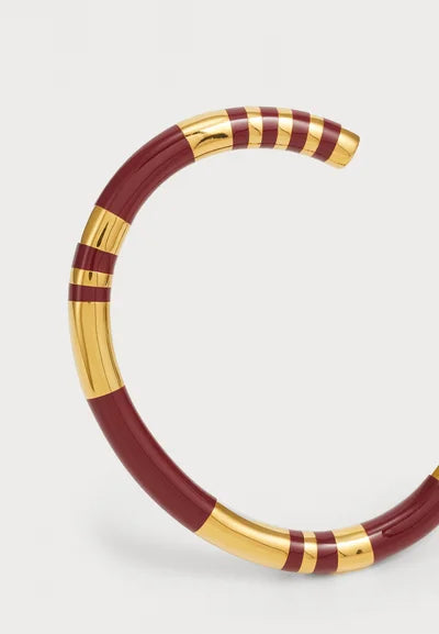 Aurélie Bidermann | Positano Bangle - Terracotta Brown