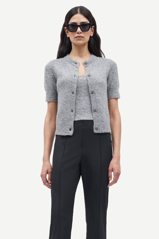 Samsoe Samsoe | Sanoura SS Cardigan - Heather Grey