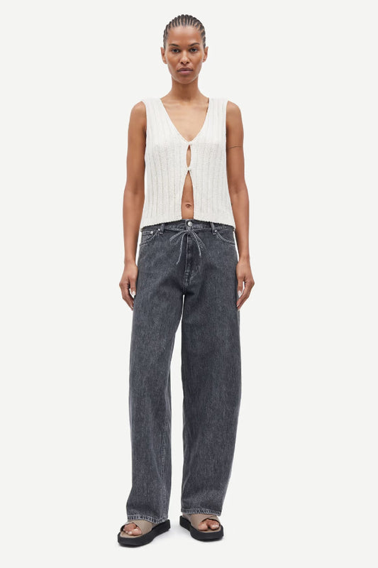 Samsoe Samsoe | Saharper Jeans Belt - Grey Cloud