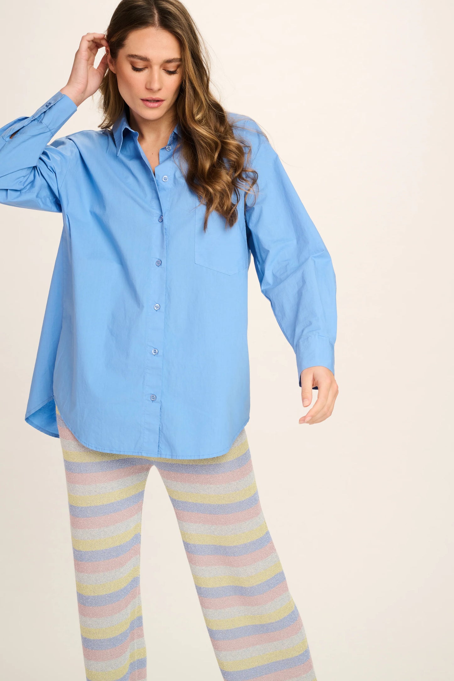 Les Tricots D'o | Astrid Pants - Off White/Pink/Blue/Yellow