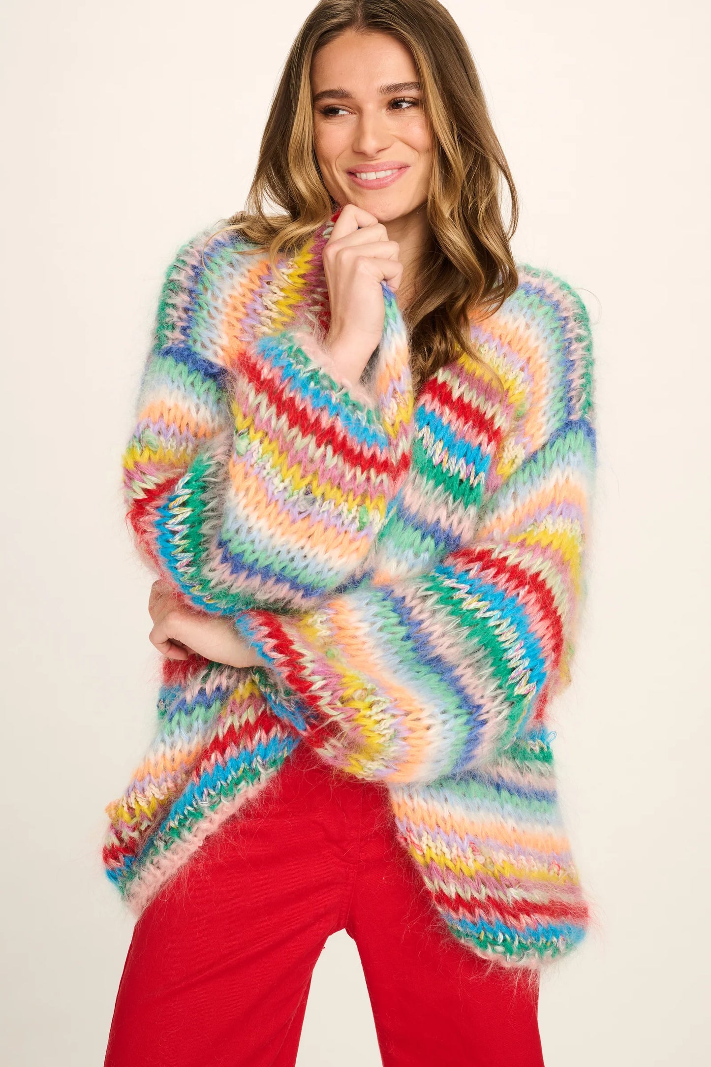 Les Tricots D'o | Eloise Mohair Cardigan Short - Multicolour