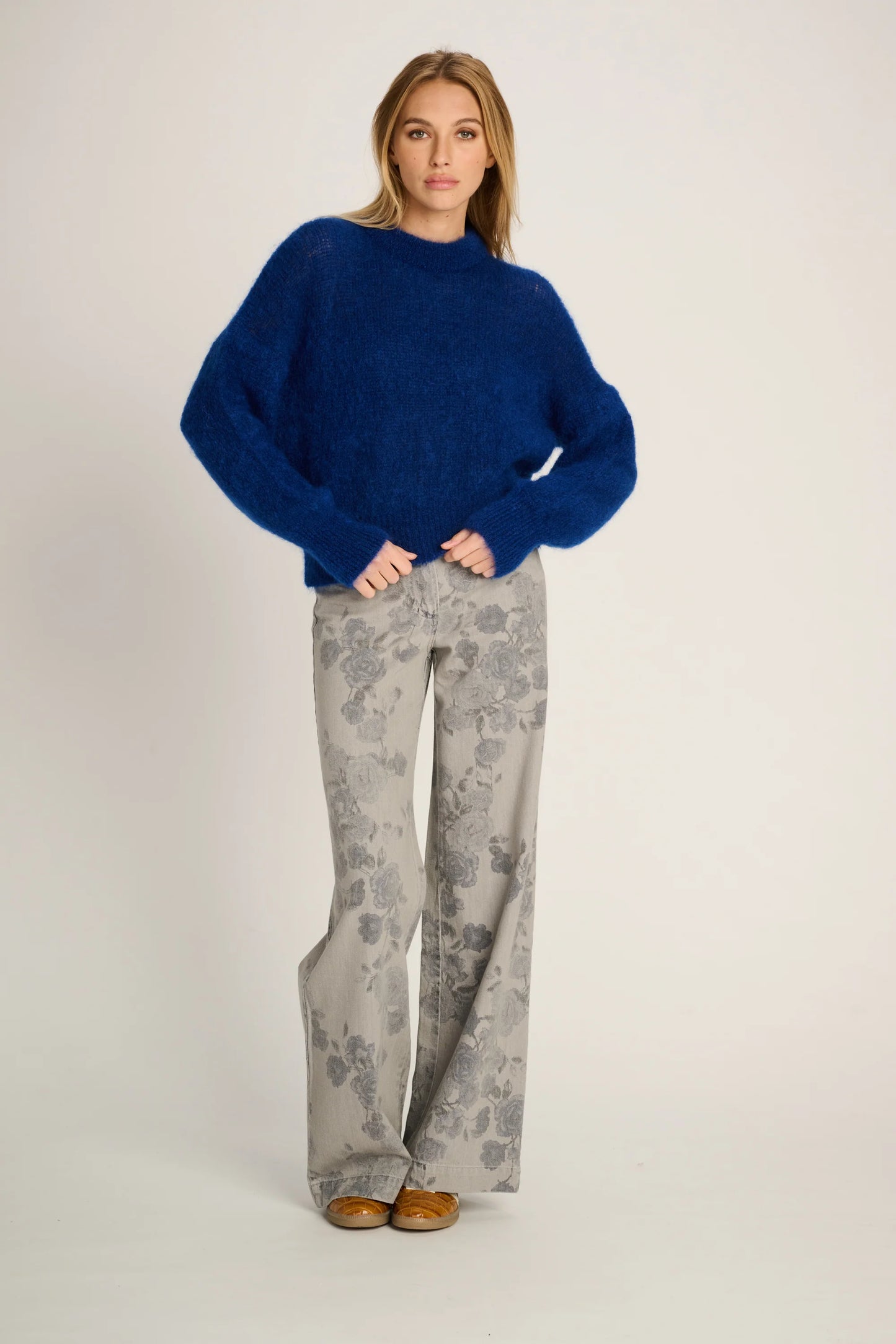 Les Tricots D'o | Coco Pullover Crewneck -  Cobalt Blue
