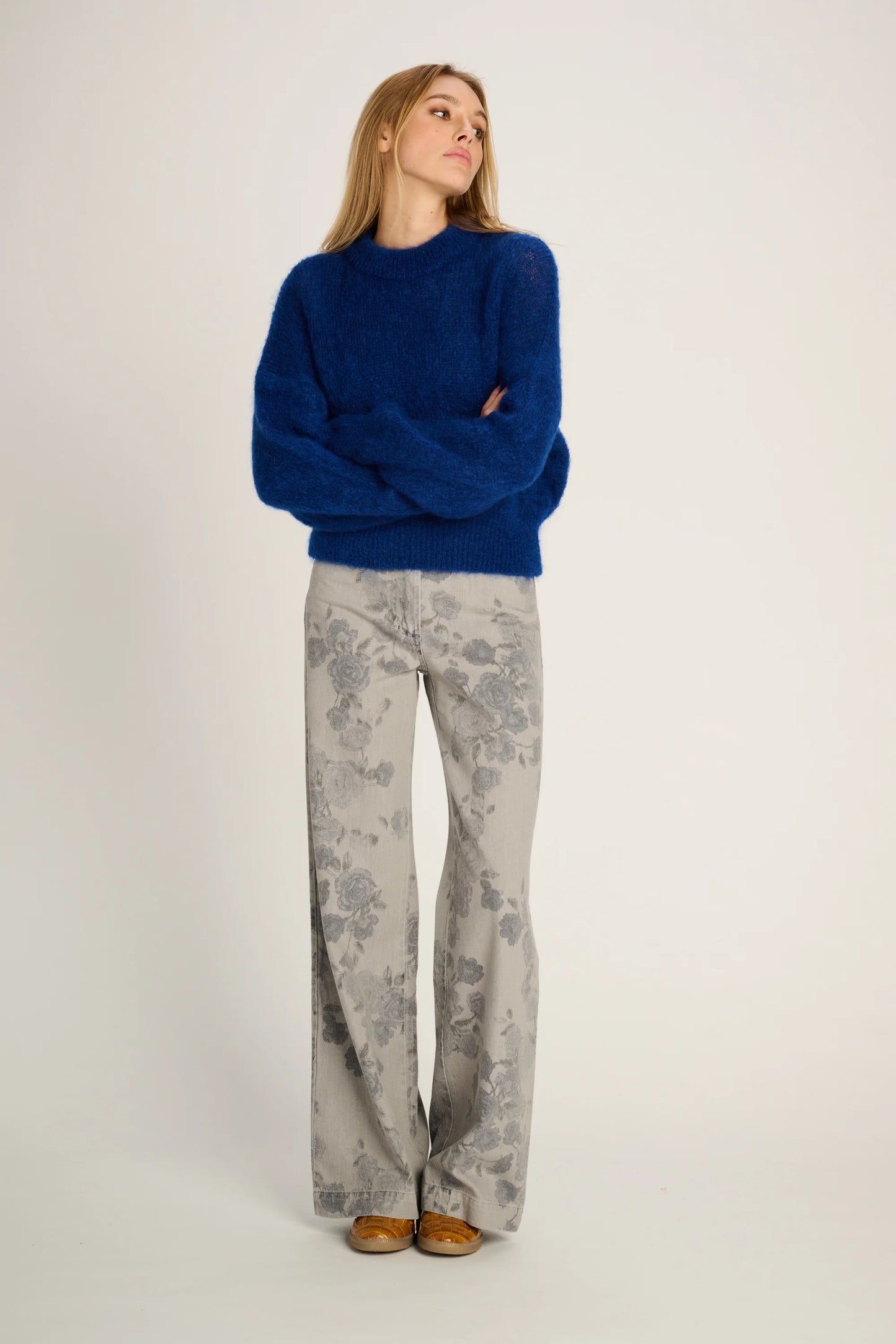 Les Tricots D'o | Coco Pullover Crewneck -  Cobalt Blue