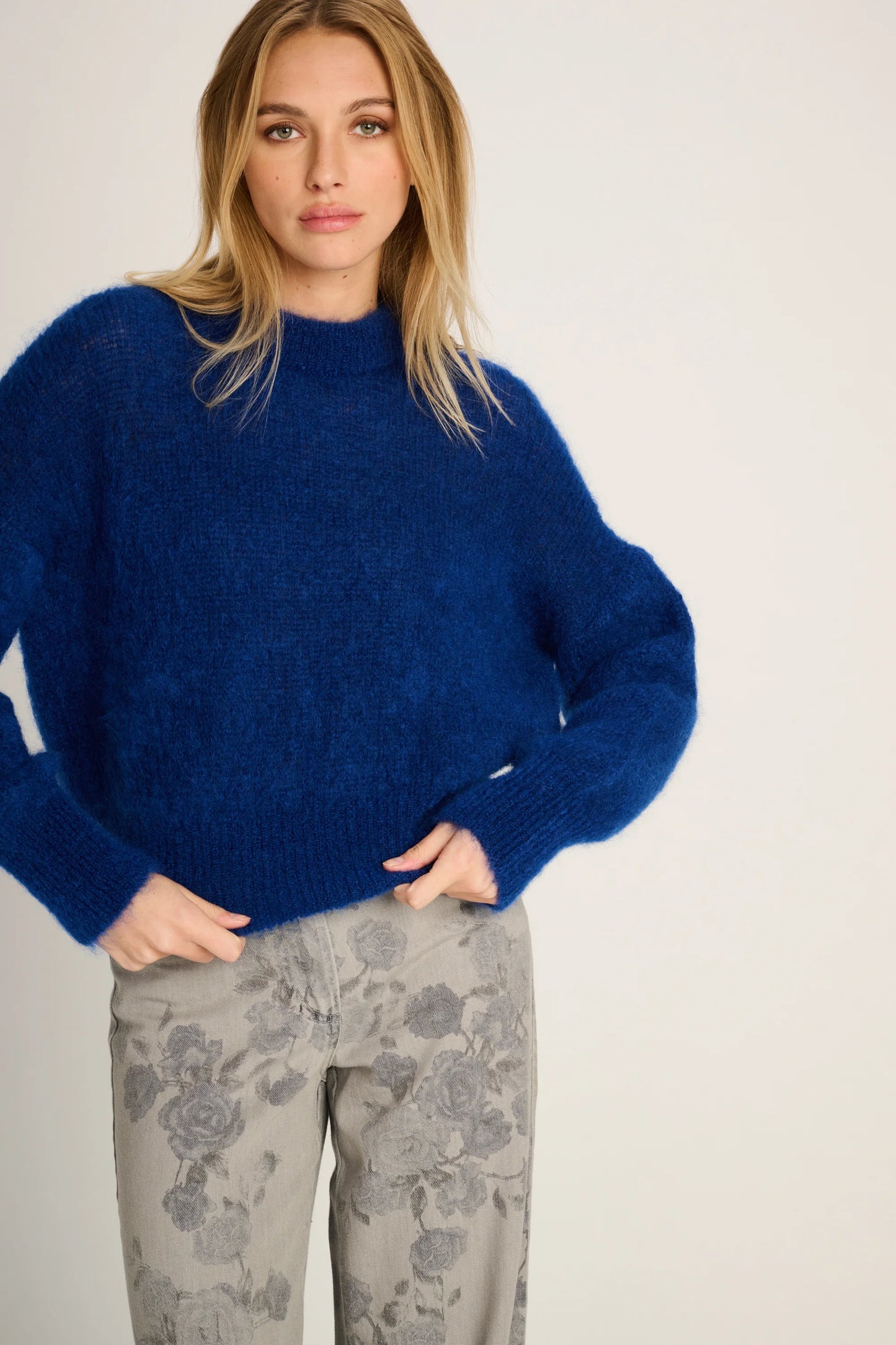 Les Tricots D'o | Coco Pullover Crewneck -  Cobalt Blue