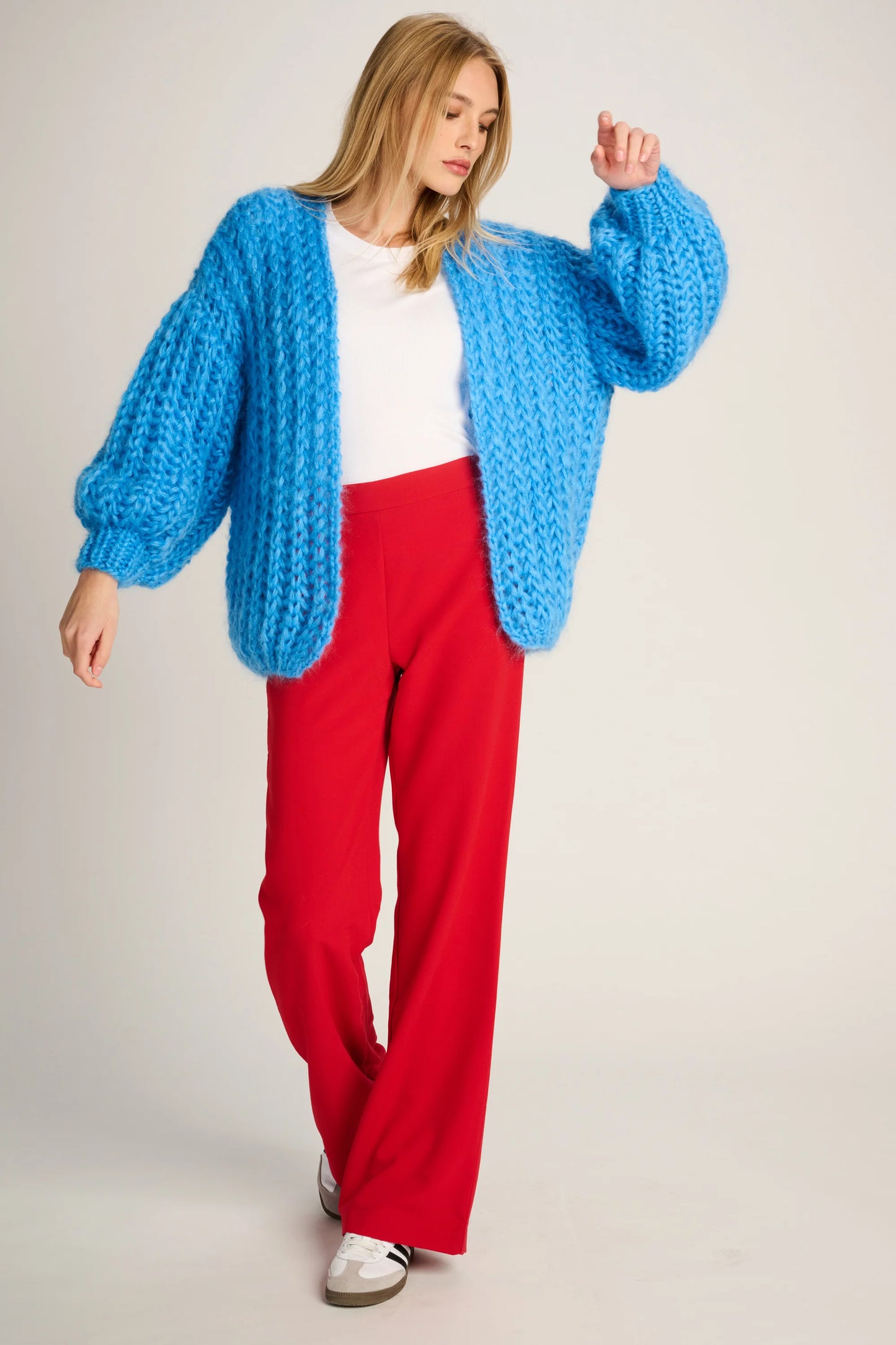 Les Tricots D'o | Audrey Rib Cardigan - Blue