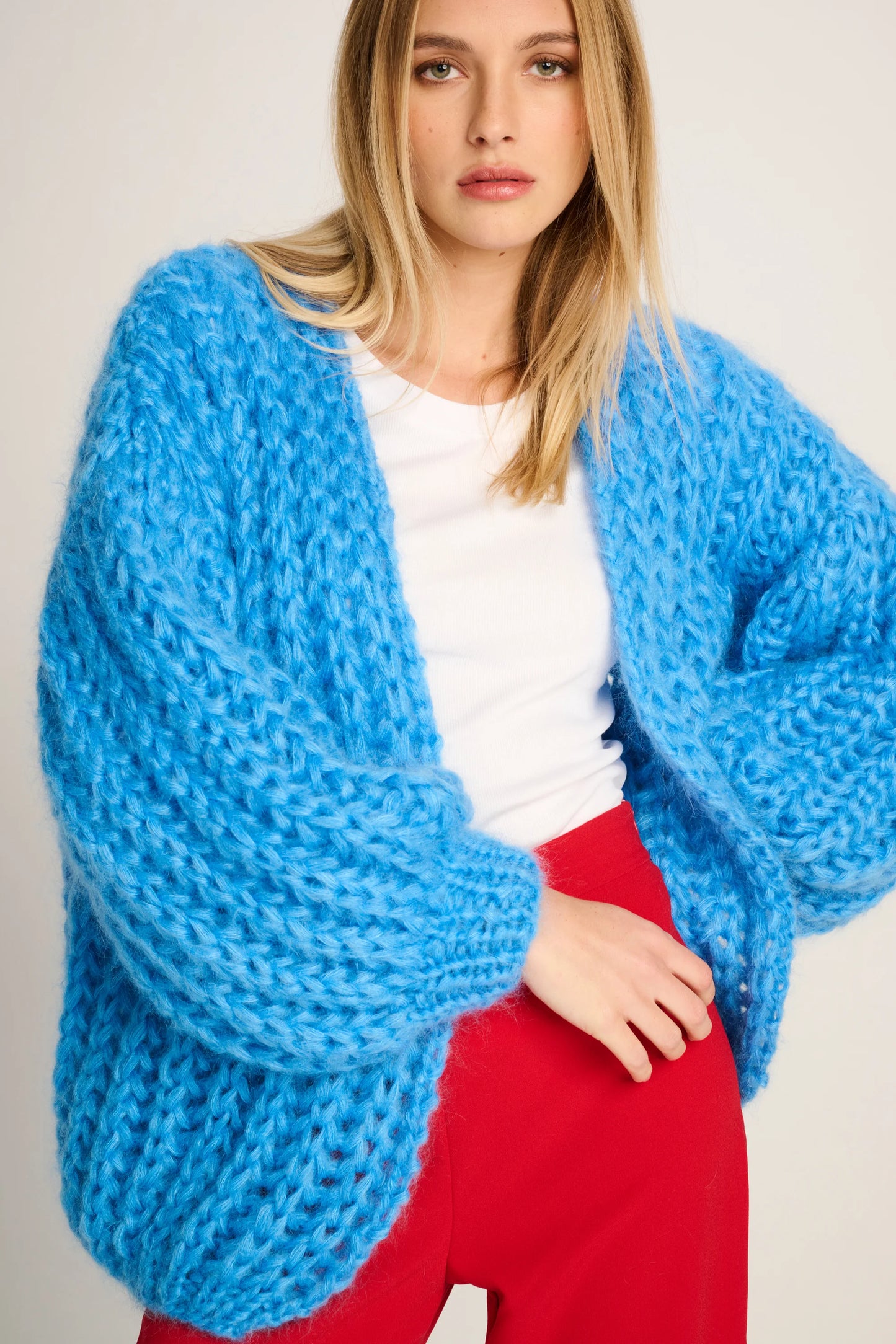 Les Tricots D'o | Audrey Rib Cardigan - Blue