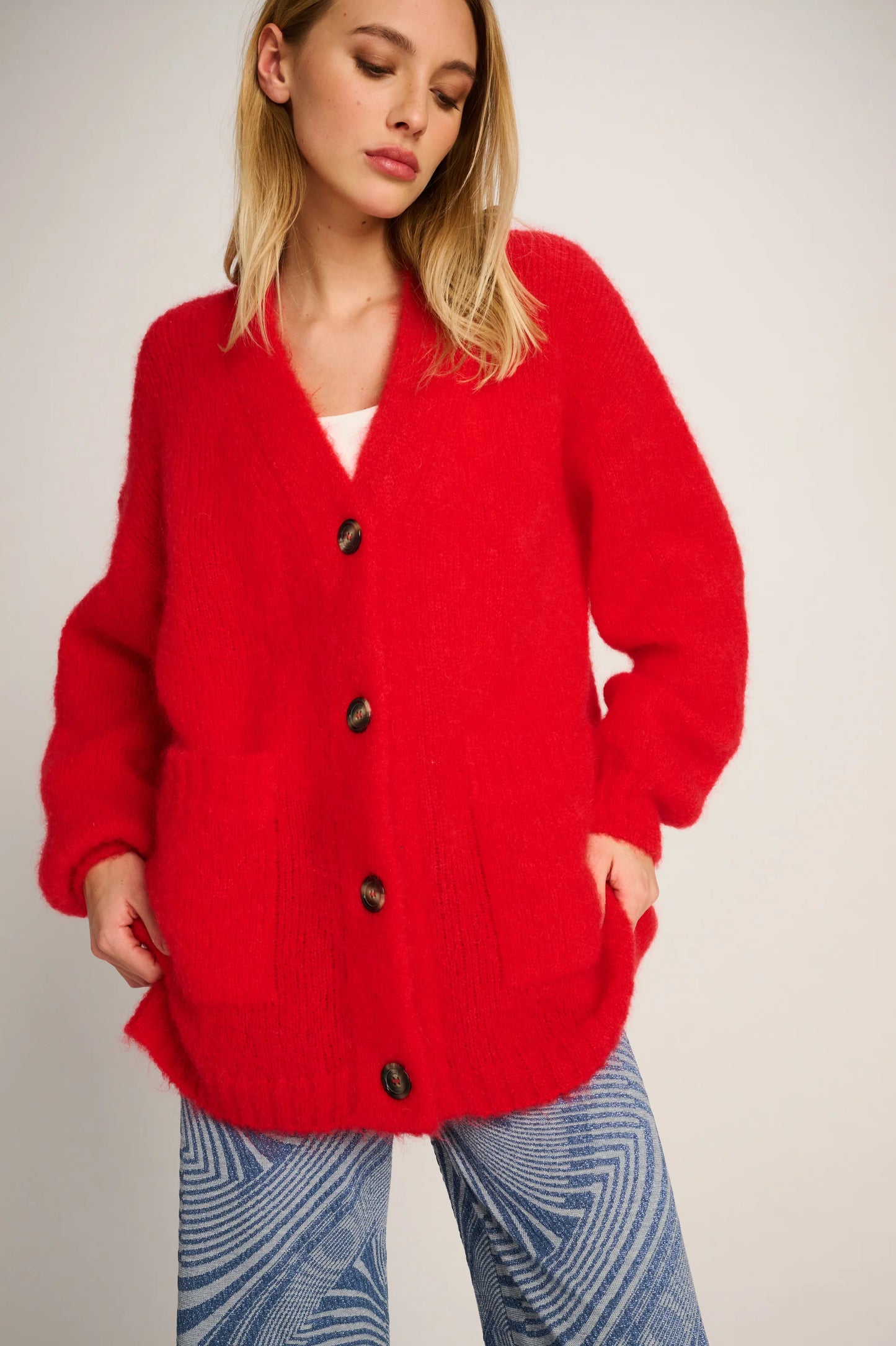 Les Tricots D'o | Charlie Cardigan - Red