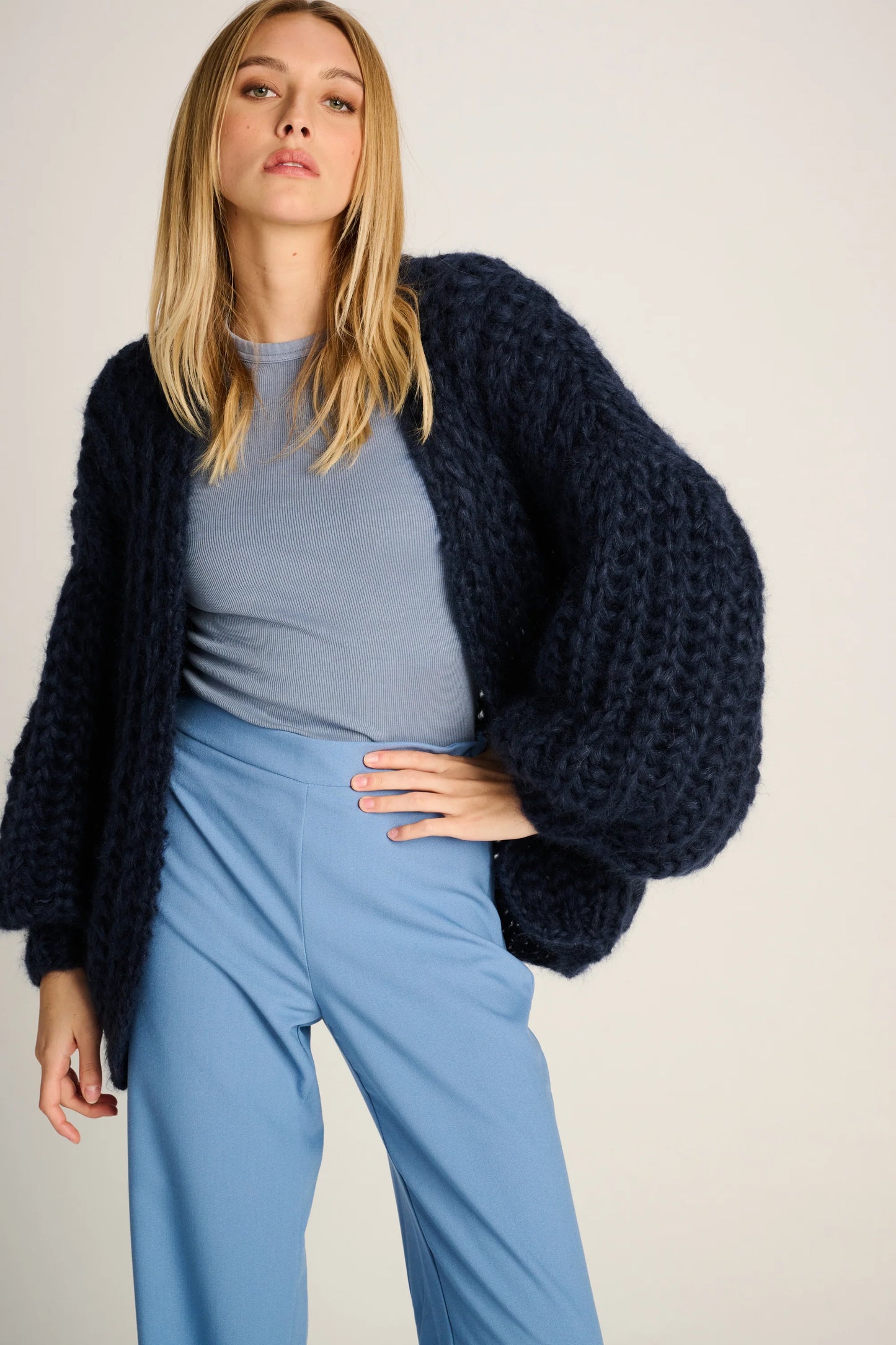 Les Tricots D'o | Audrey Rib Cardigan - Navy