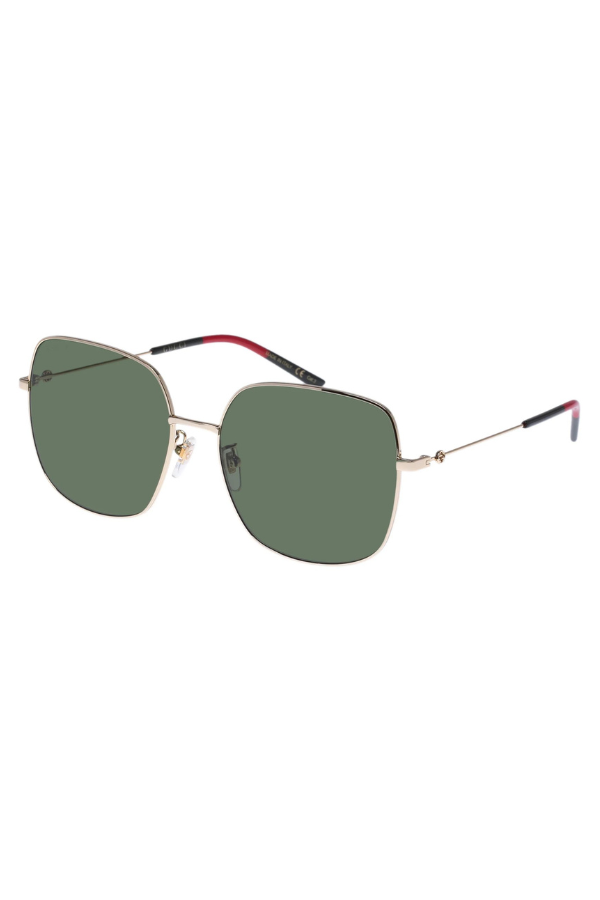 Gucci | GG1195SK004 Large Square Frames - Green/Gold