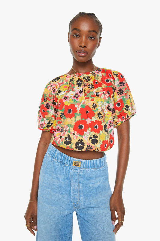 MOTHER | Party In The Back Blouse - Flowers Al Fresco