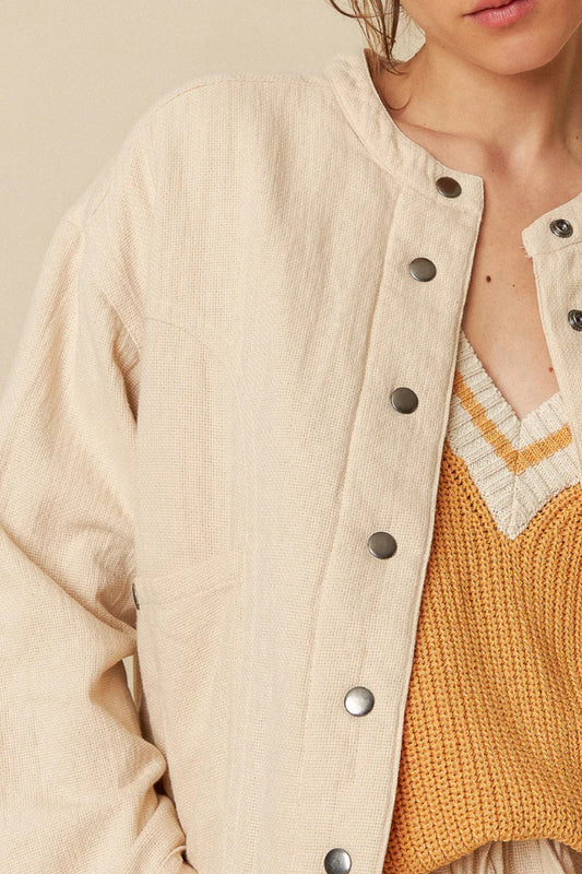 Indi & Cold | Cazadora Bomber Jacket - Crudo