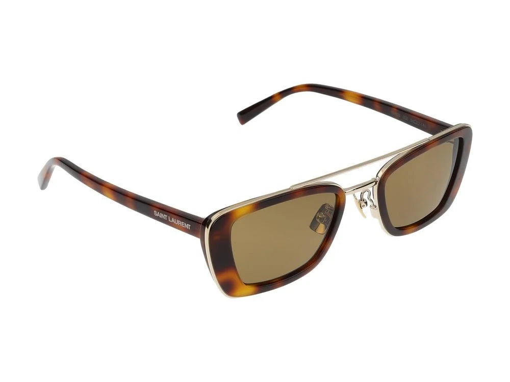 Saint Laurent | Square Aviator - Havana