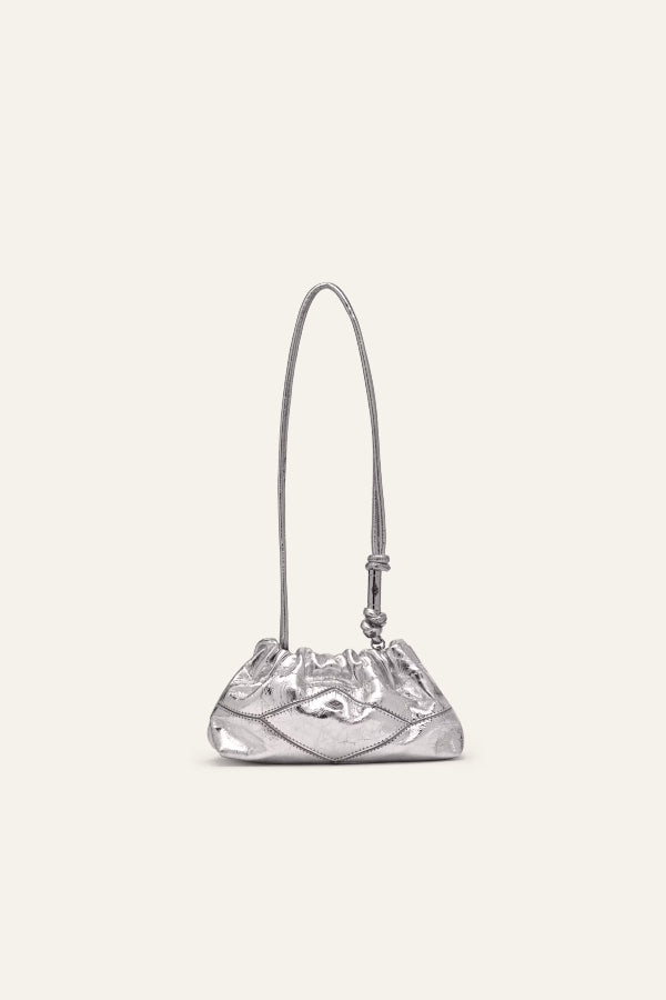 Ba&sh | Crumpled Detail Bag - Silver