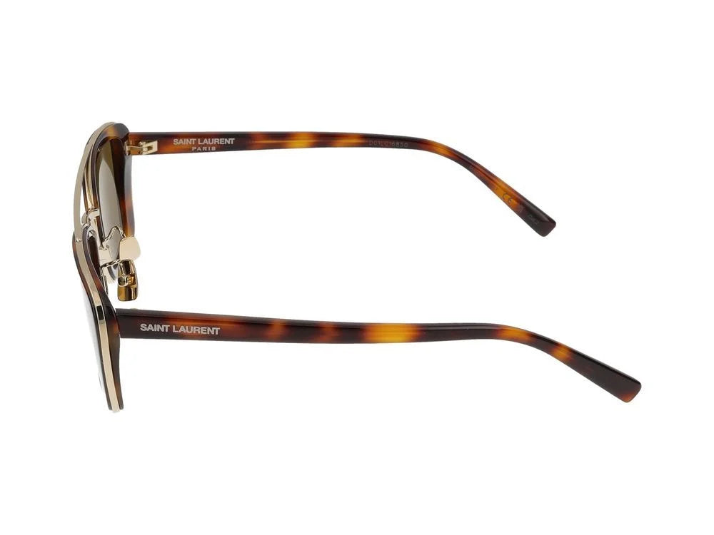 Saint Laurent | Square Aviator - Havana