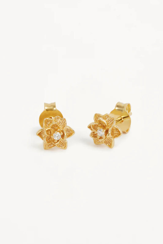 By Charlotte | Bloom Within Lotus Studs - Gold