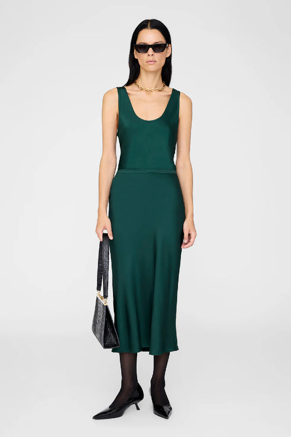 Anine Bing | Bar Silk Skirt - Teal