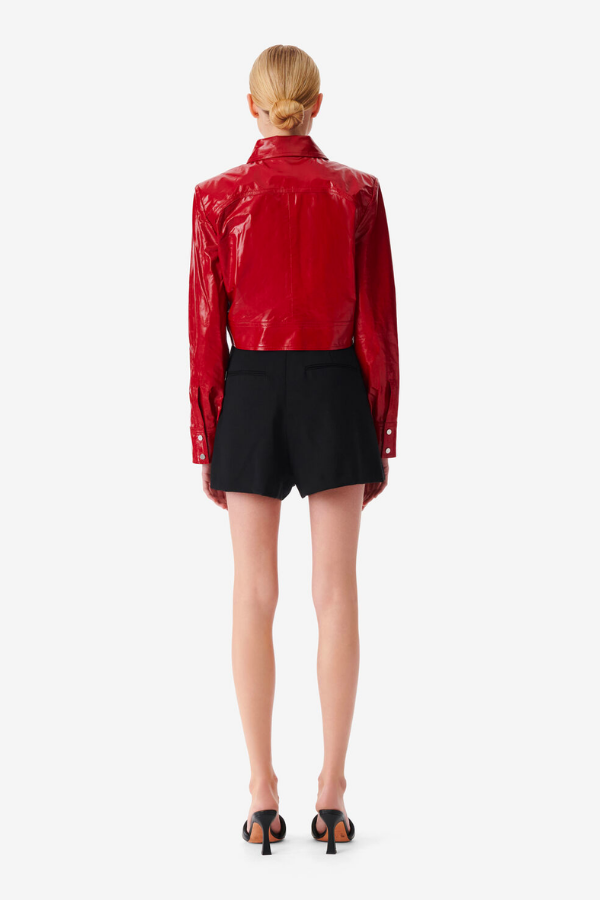 IRO Paris | Devta Patent Leather Jacket - Red