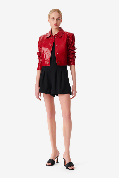 IRO Paris | Devta Patent Leather Jacket - Red