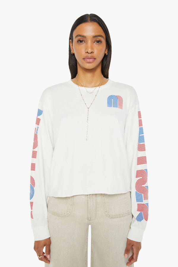 MOTHER | The L/S Slouch Raw - Fluff