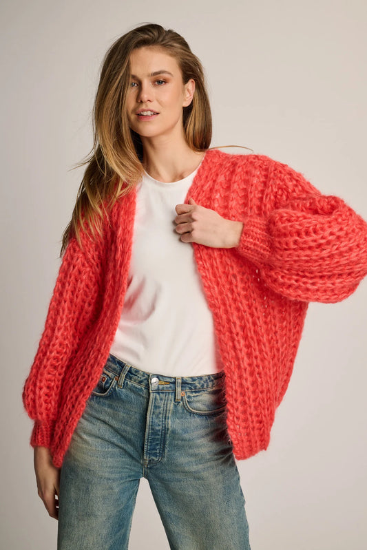 Les Tricots d'O | Tessa Cardigan Short - Coral
