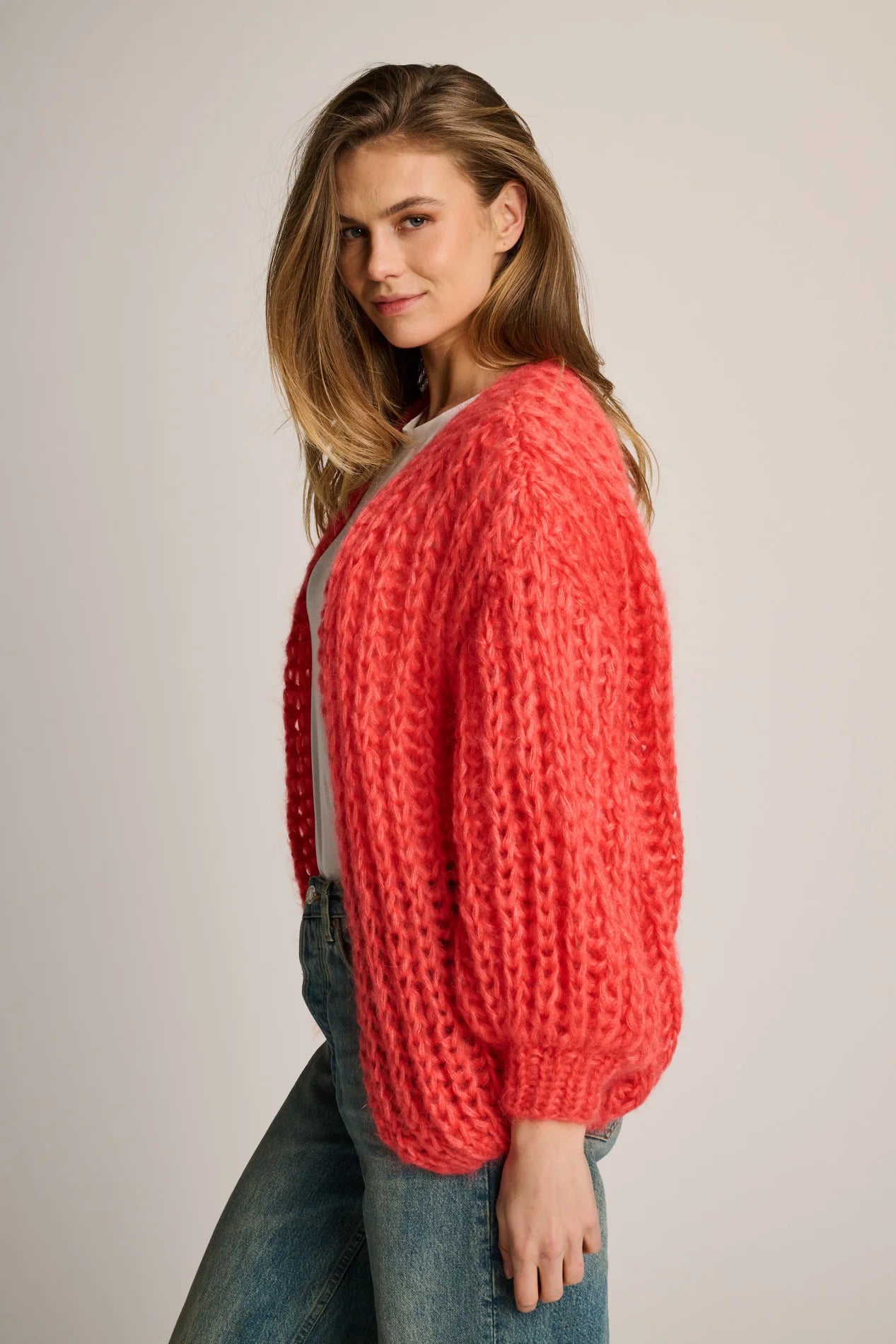 Les Tricots d'O | Tessa Cardigan Short - Coral