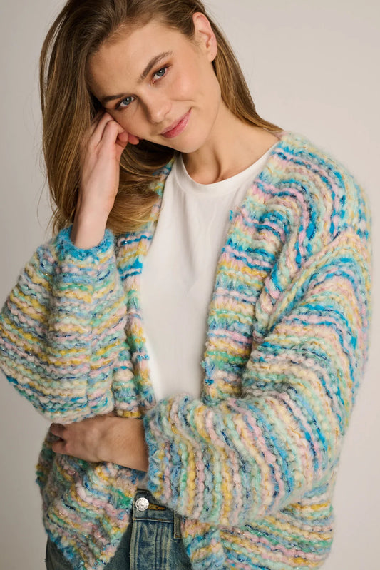Les Tricots d'O | Nina Cardigan - Blue Multi