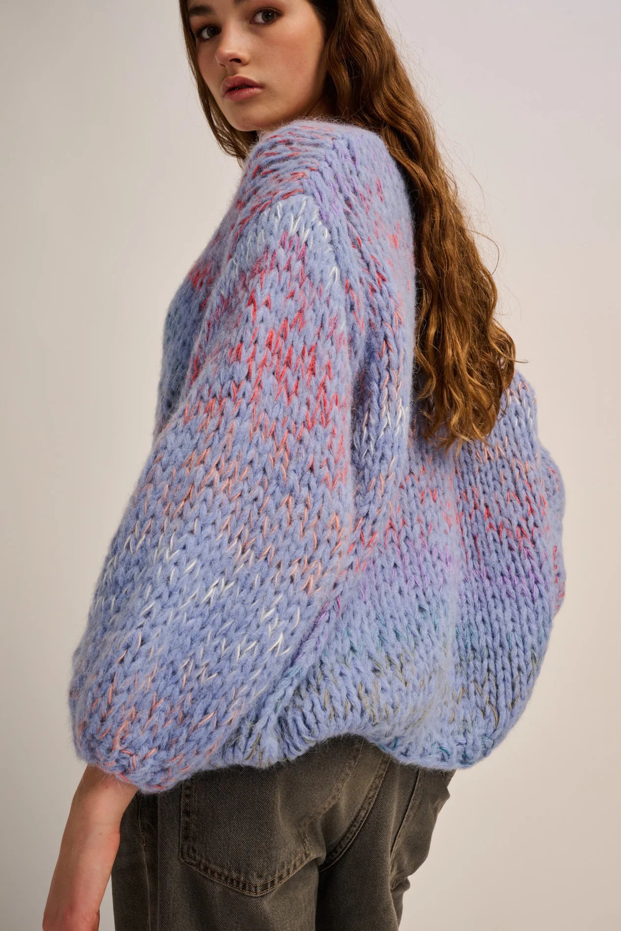 Les Tricots d’O | Cato Pullover V Neck - Jeans Blue