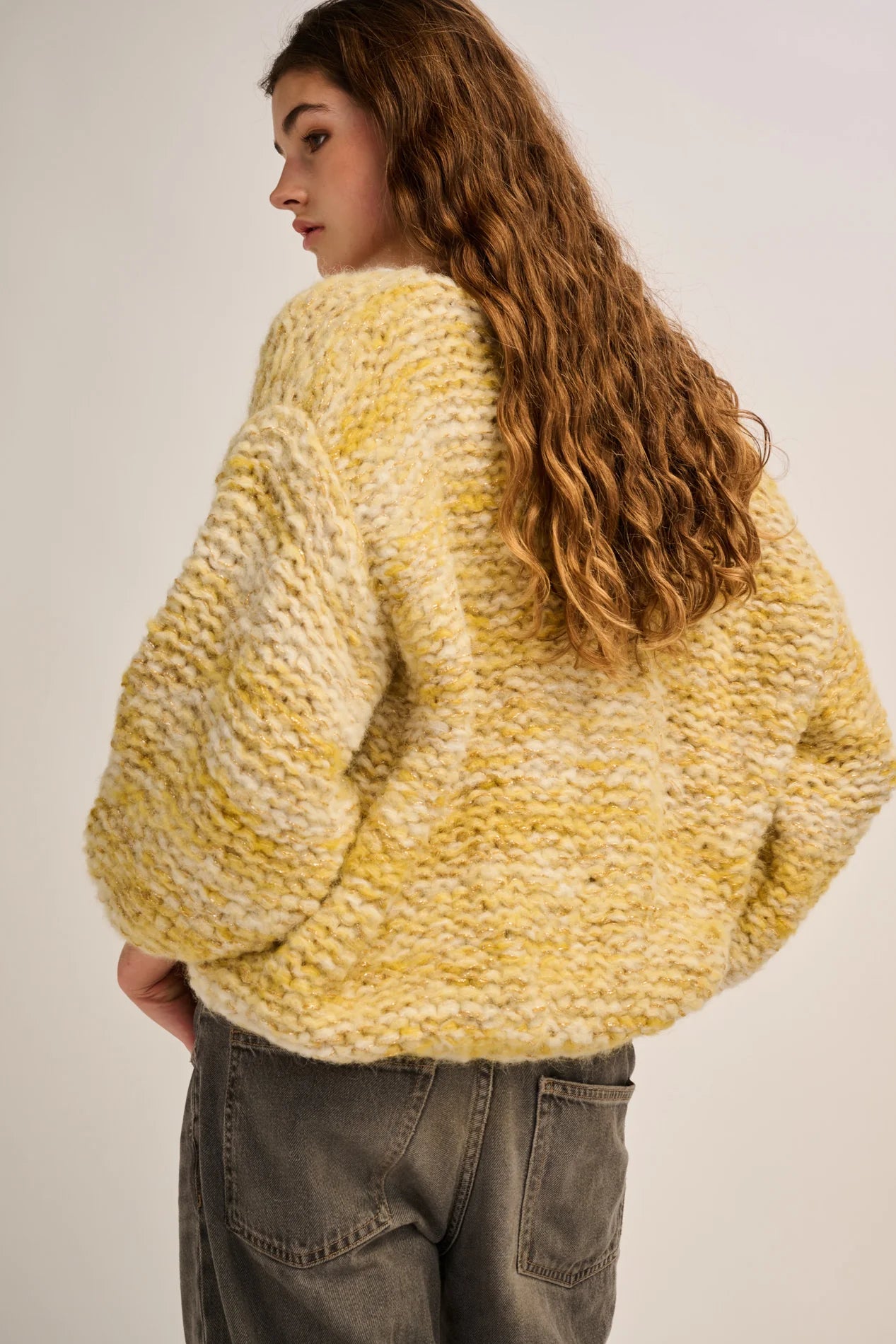 Les Tricots d'O | Hannah Pullover V Neck - Yellow