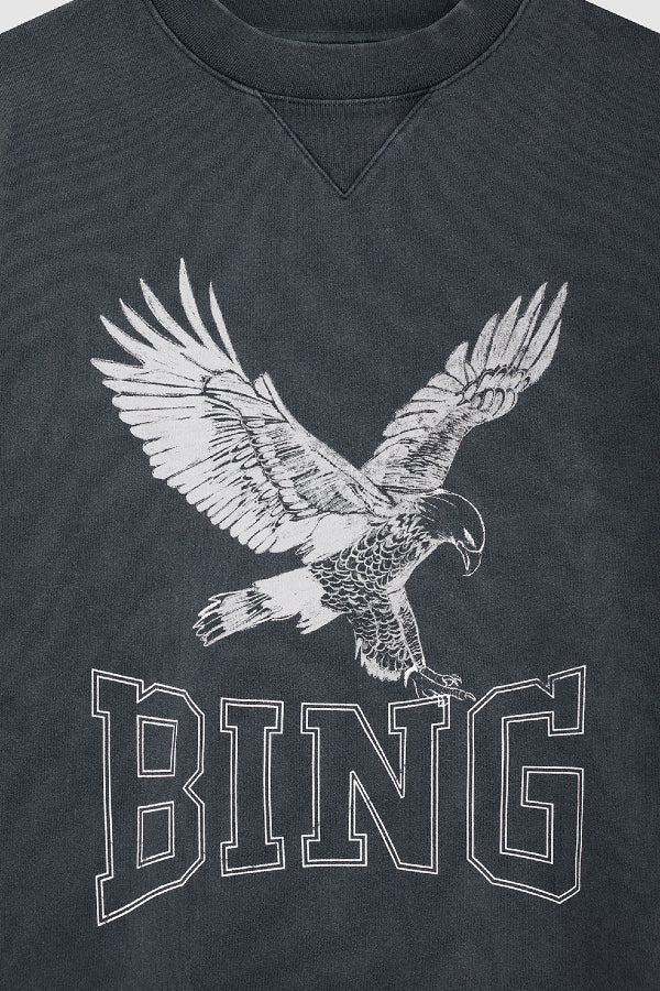 Anine Bing | Alto Sweatshirt Retro Eagle - Washed Black